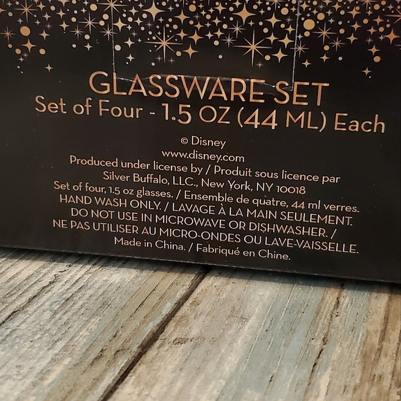 Disney princess shotglass glassware set of 4 Ariel Belle Snow White Cinderella - Picture 3 of 3